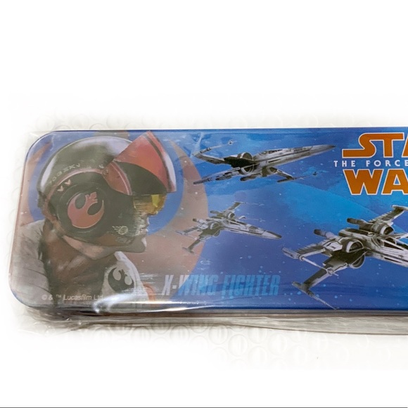 Star Wars Tin Case Storage Box The Force Awakens - Picture 7 of 8